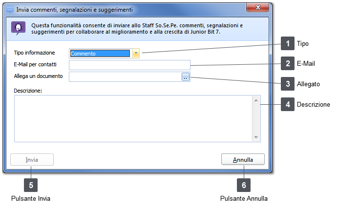 Invia segnalazione