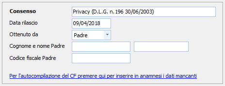 1. Dati consenso