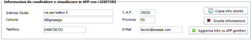 3. Informazioni ambulatorio