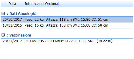2. Informazioni opzionali